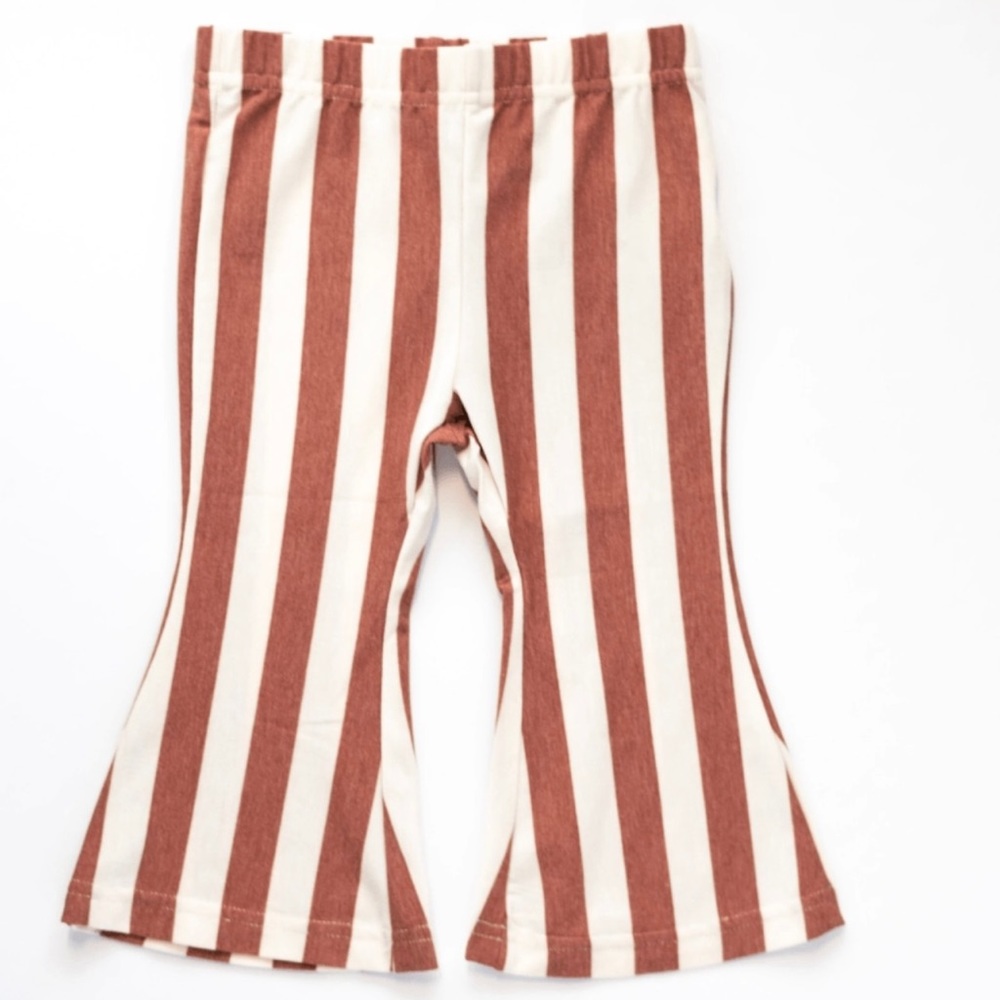 Baileys blossoms striped bell bottoms nwt